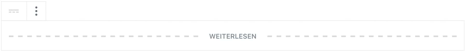 Screenshot des Mehr-Blocks.