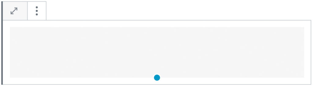 Screenshot des Abstandshalter-Blocks.